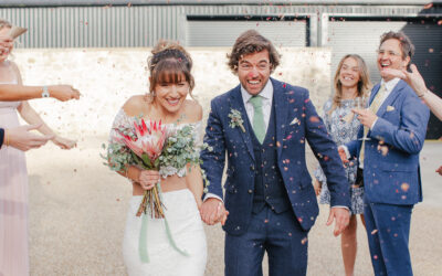 Real Wedding: Lyle and Celina at The Stalls, Wiltshire