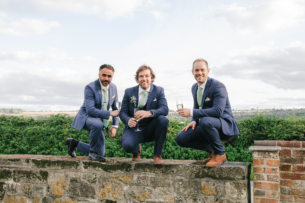 Wedding portrait relaxed